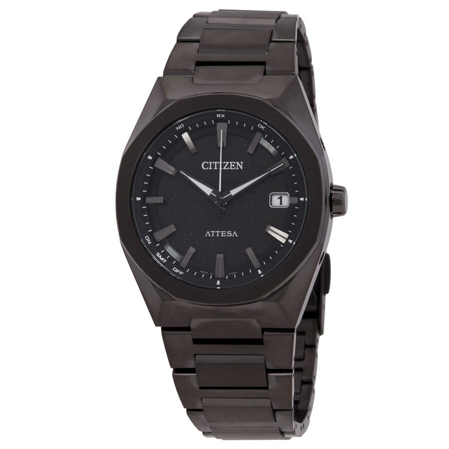 Citizenシチズンウオッチ 逆インポート Attesa Eco Drive 黒いこと 文字盤 メンズ 御覧になる CB3045 61E