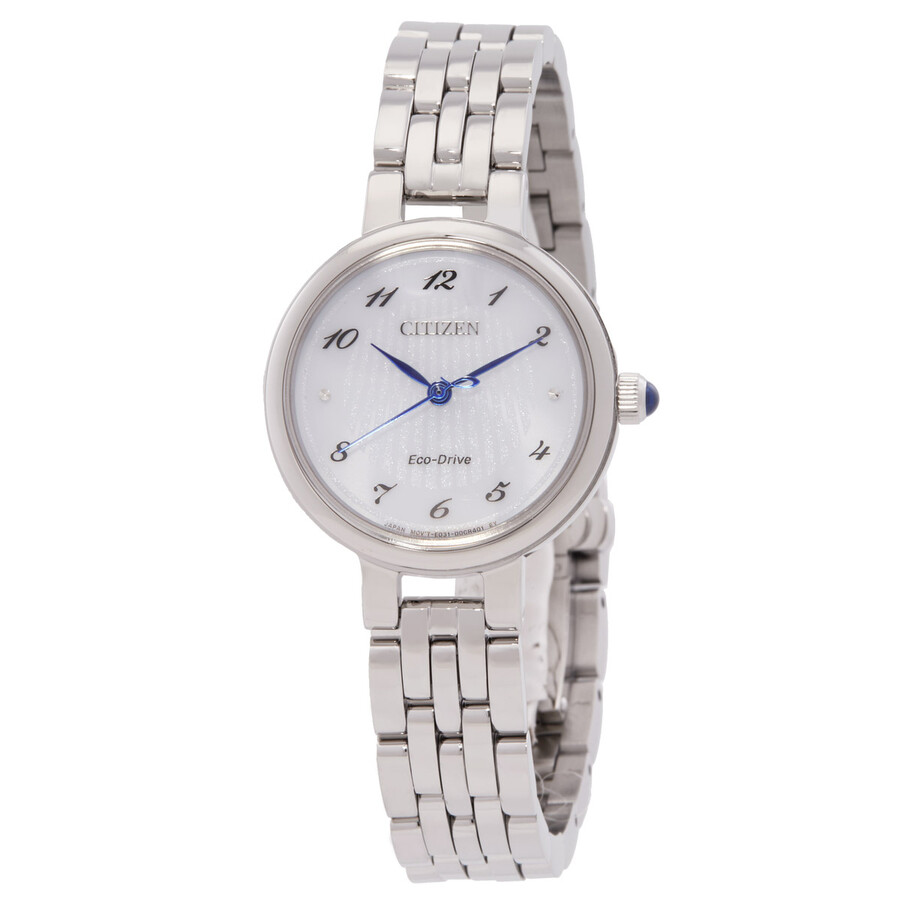 Citizenシチズン腕時計 逆輸入 Eco Drive ホワイト ダイヤル レディース ウォッチ EM0990 81A