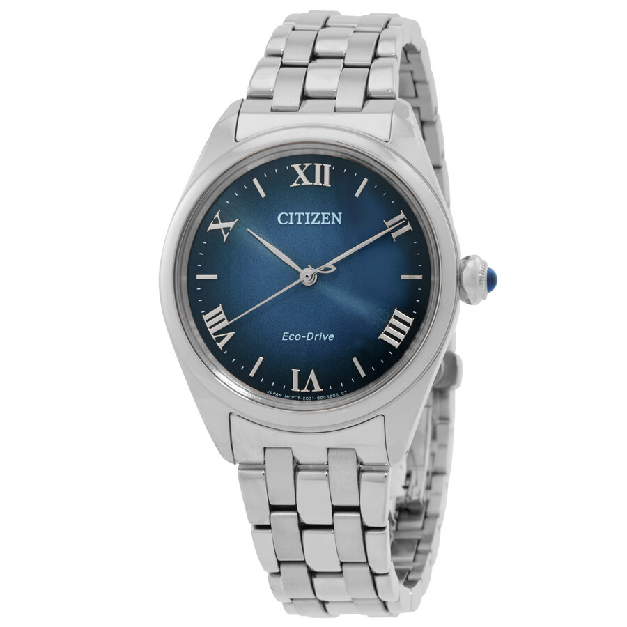 Citizenシチズン腕時計 逆輸入 L Classic Eco Drive ネイビー ダイヤル レディース ウォッチ EM1140 80L