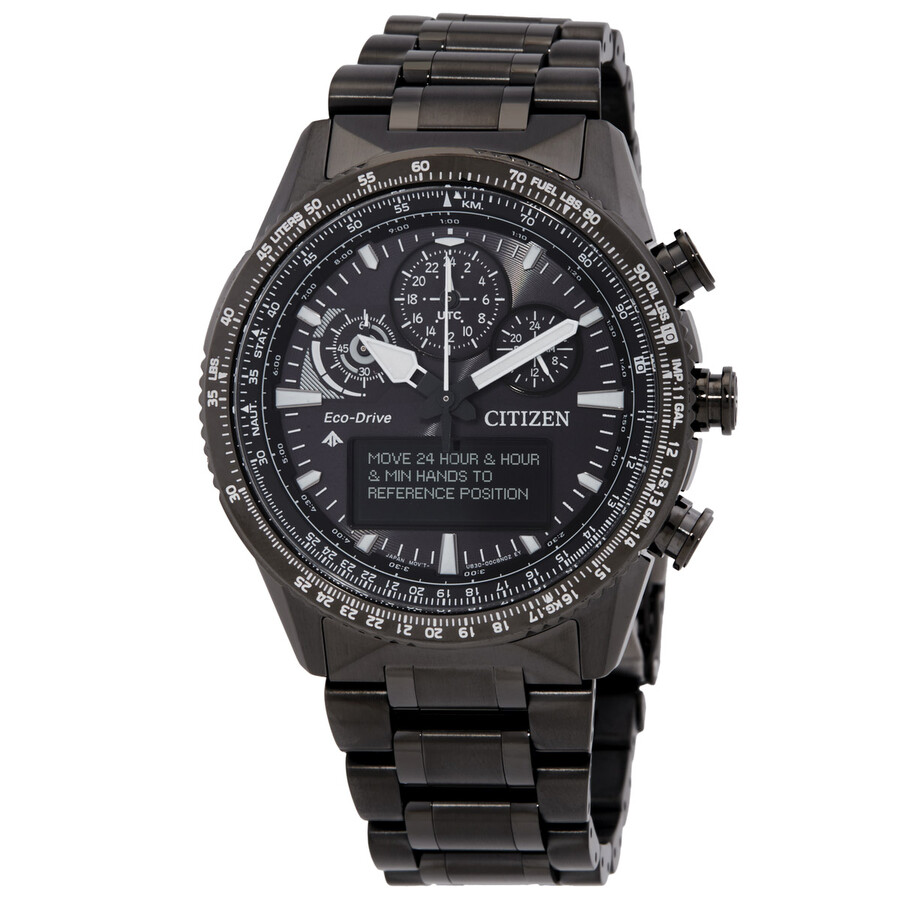 Citizenシチズンウオッチ 逆インポート Promaster Skyhawk U830 アナデジ 黒いこと 文字盤 メンズ ご覧なさる JV2005 58E