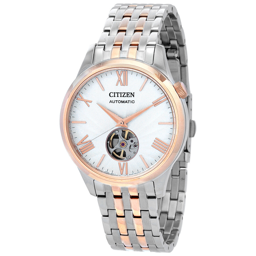 Citizenシチズン腕時計 逆輸入 オートマチック ホワイト ダイヤル ツートーン メンズ ウォッチ NH9136 88A 38,480円