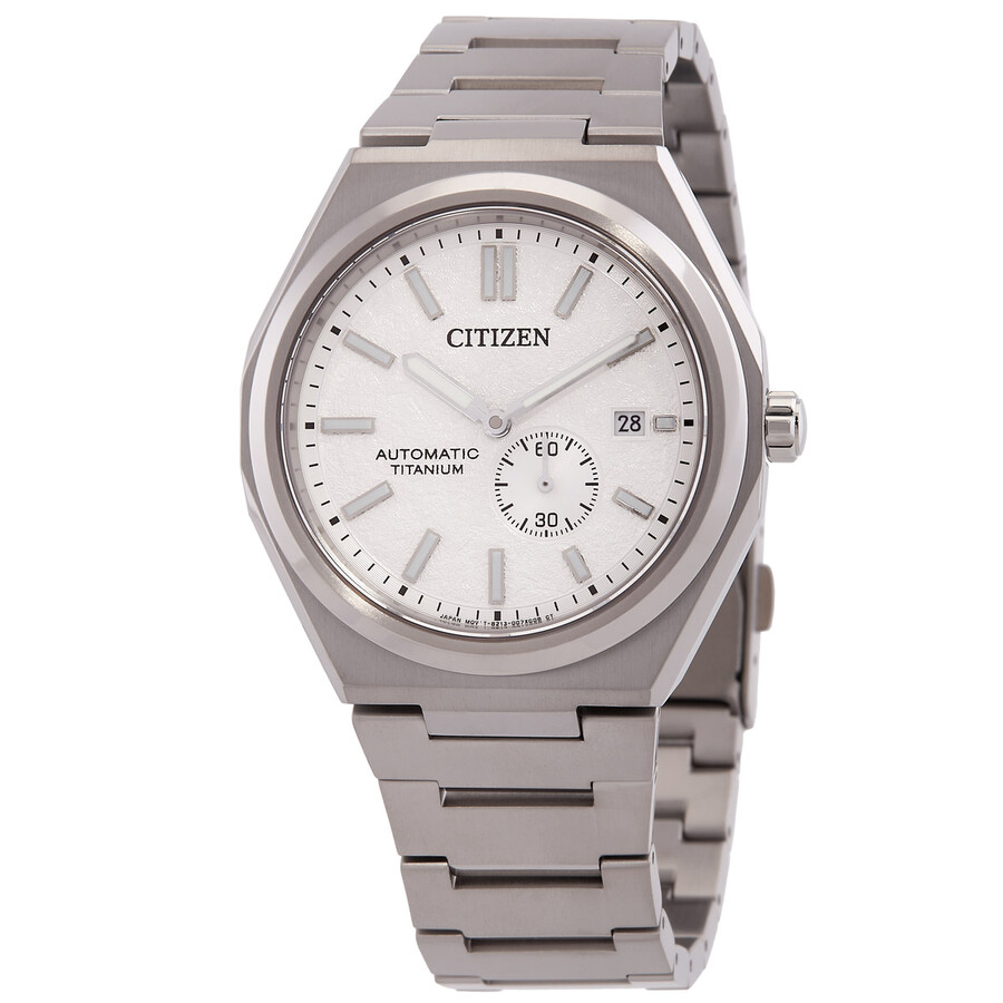 Citizenシチズンウオッチ 逆インポート Zenshin 自動小銃 白いこと 文字盤 メンズ ご覧なさる NJ0180 80A