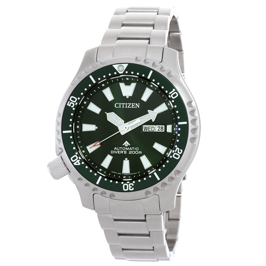Citizenシチズン腕時計 逆輸入 Promaster Dive オートマチック グリーン ダイヤル メンズ ウォッチ NY0151 59X