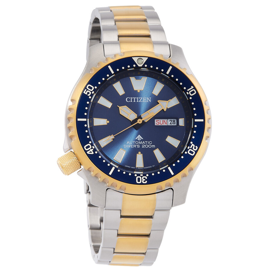 Citizenシチズンウオッチ 逆インポート Promaster Dive 自動小銃 青み 文字盤 メンズ ご覧なさる NY0154 51L