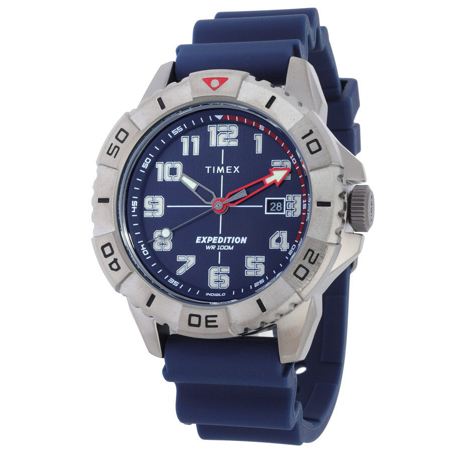 Timex Expedition North メンズ ウオッチ 石英 青碧文字記号盤 シリコンストラップ ミリタリーウォッチ