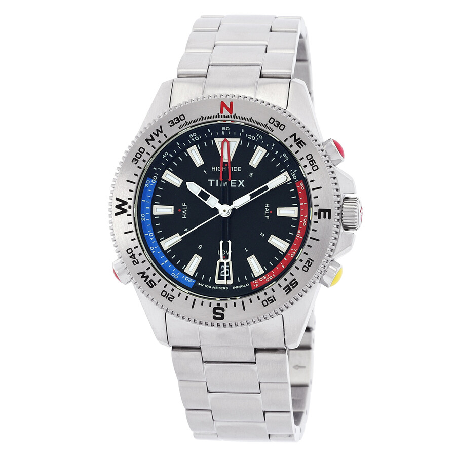 Timex Expedition North メンズ ウオッチ 自動小銃一巻き 黒いこと文字記号盤 ステンレス鋼スチール写真 アウトドアウォッチ