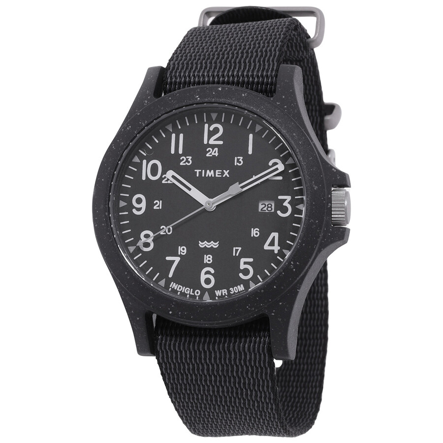 Timex Reclaim Ocean ウオッチ メンズ 黒いこと文字記号盤 石英 心地よい アナログ 御覧になる