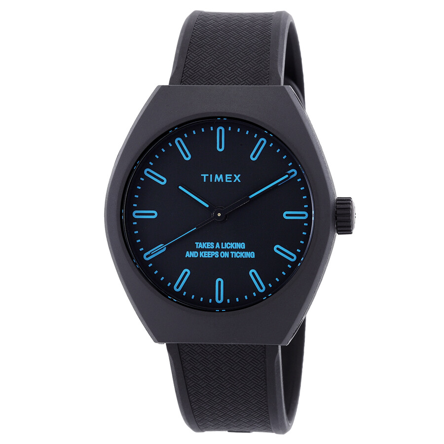 Timex Urban Pop ウオッチ ユニ一発やる 石英 黒いこと文字盤 エコセラミックケース 40粍