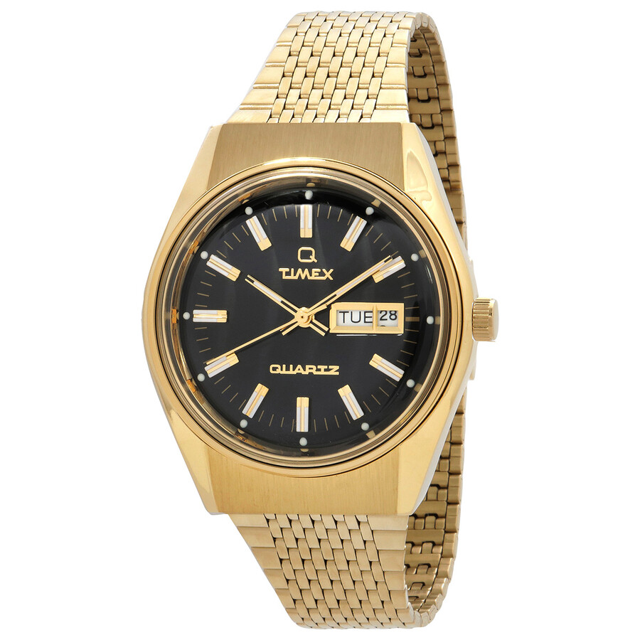 Timex Q Timex Falcon Eye メンズ ウオッチ 石英 黒いこと文字記号盤 ゴールド音の高低 38粍