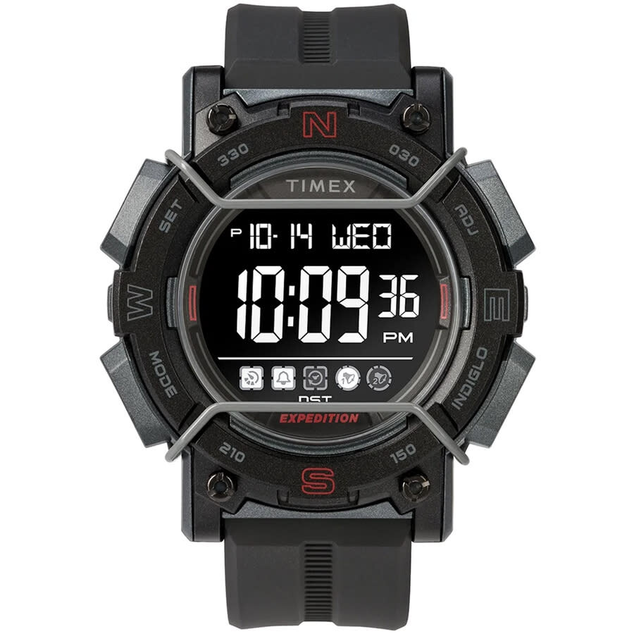 Timex Expedition ウオッチ メンズ デジタル 石英 黒いこと ラウンド容れもの スポーツウォッチ