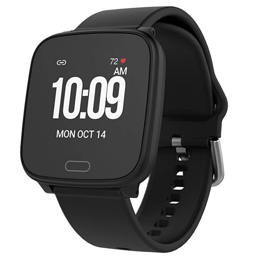 Timex Iconnect ウオッチ メンズ デジタル 石英 真四角 黒いこと ケイ素樹脂三尺帯 スポーツウォッチ
