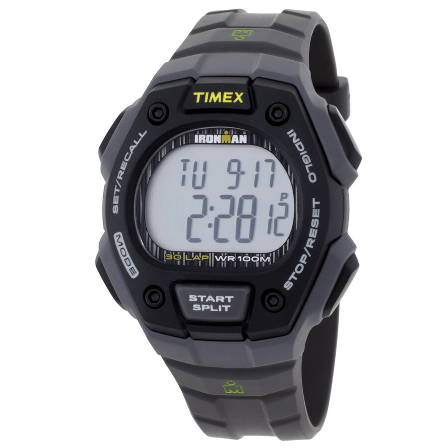 Timex Ironman Classic 30 Lap ウオッチ メンズ デジタル 薄墨色 レジンベルト スポーツウォッチ