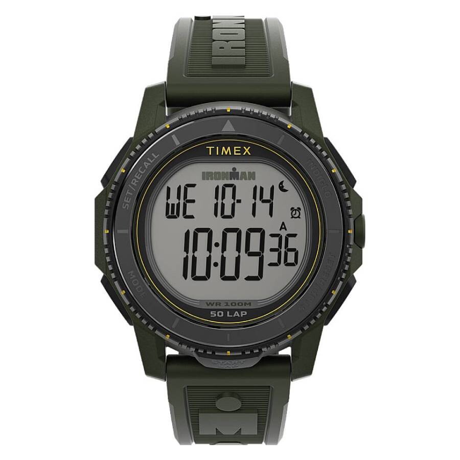 Timex Ironman Adrenaline デジタル メンズ ウオッチ 緑であること 石英 10空圧雨合羽