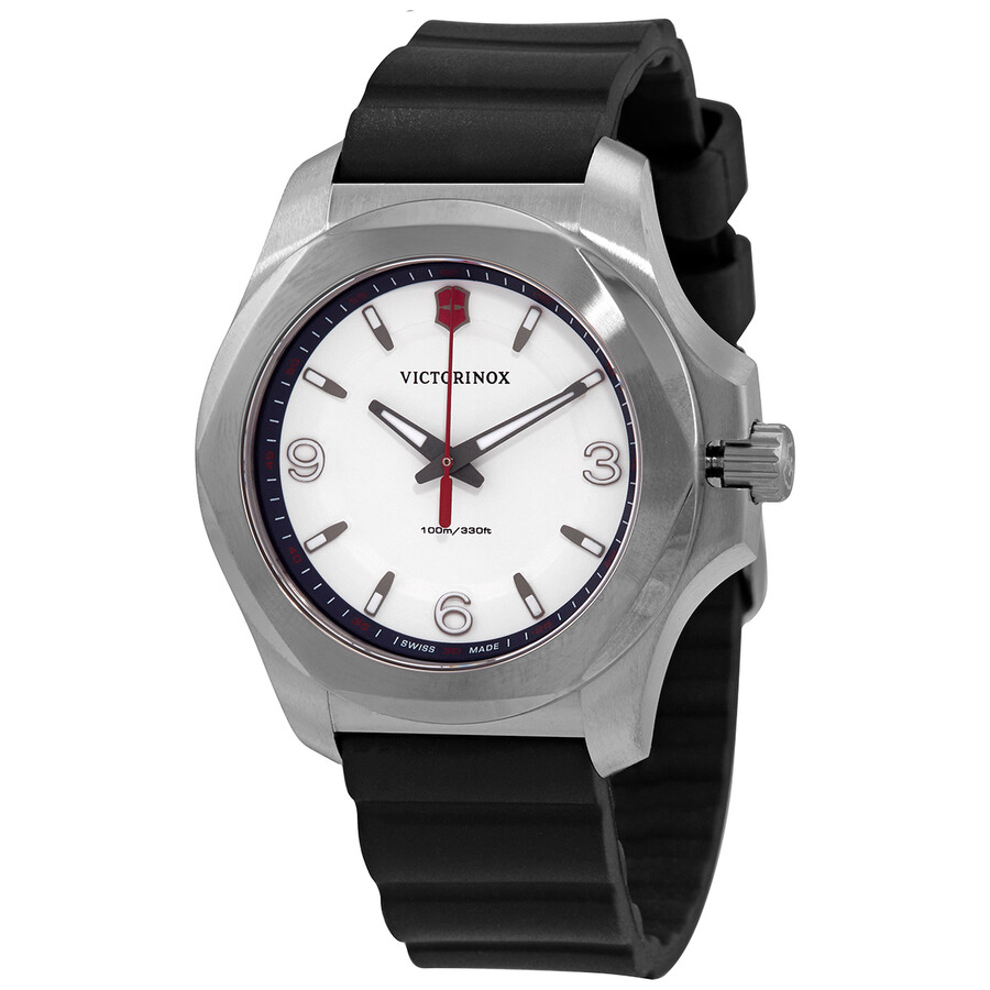 Victorinox I.N.O.X. V レディース ウオッチ 白いこと文字記号盤 石英 天然ゴム三尺帯