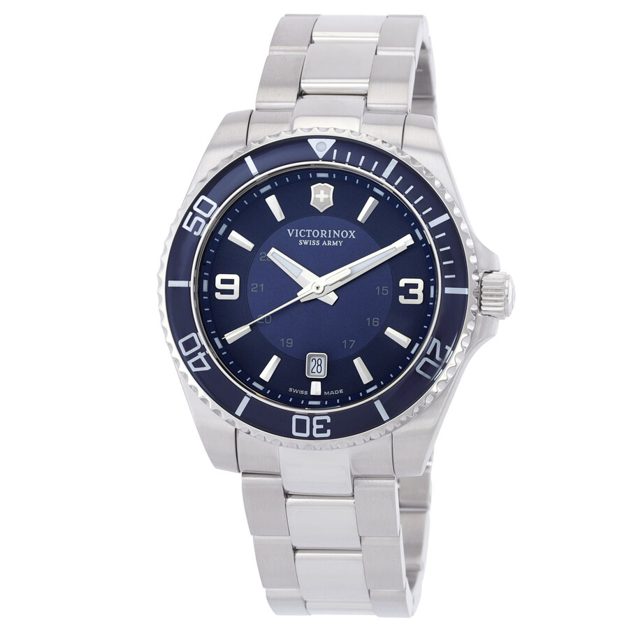 Victorinox Maverick メンズ 腕時計 クォーツ ブルー文字盤 ステンレススチール 43mm｜Basqueバスク 68,090円