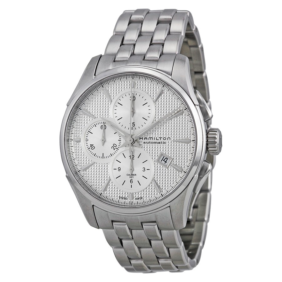 Hamilton Jazzmaster Automatic Chronograph 腕時計 メンズ シルバー文字盤 ステンレススチール H32596151|Basqueバスク