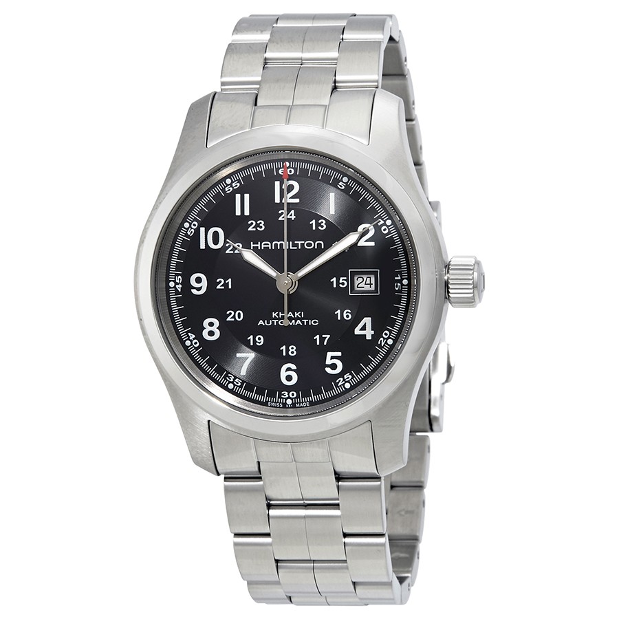Hamilton Khaki Field Automatic 腕時計 メンズ ブラック文字盤 ステンレス H70515137｜Basqueバスク