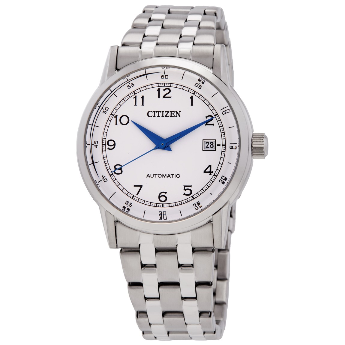 Citizen Mechanical 腕時計 ホワイト文字盤 自動巻き ステンレススチール メンズ NJ0210-56A｜Basqueバスク