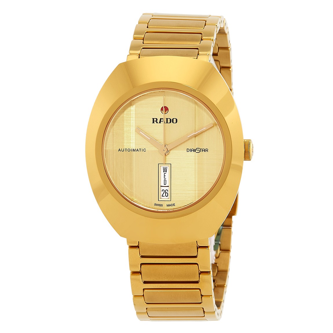 Rado Diastar Original 腕時計 自動巻 シャンパン文字盤 ゴールド ユニセックス R12161253｜Basqueバスク