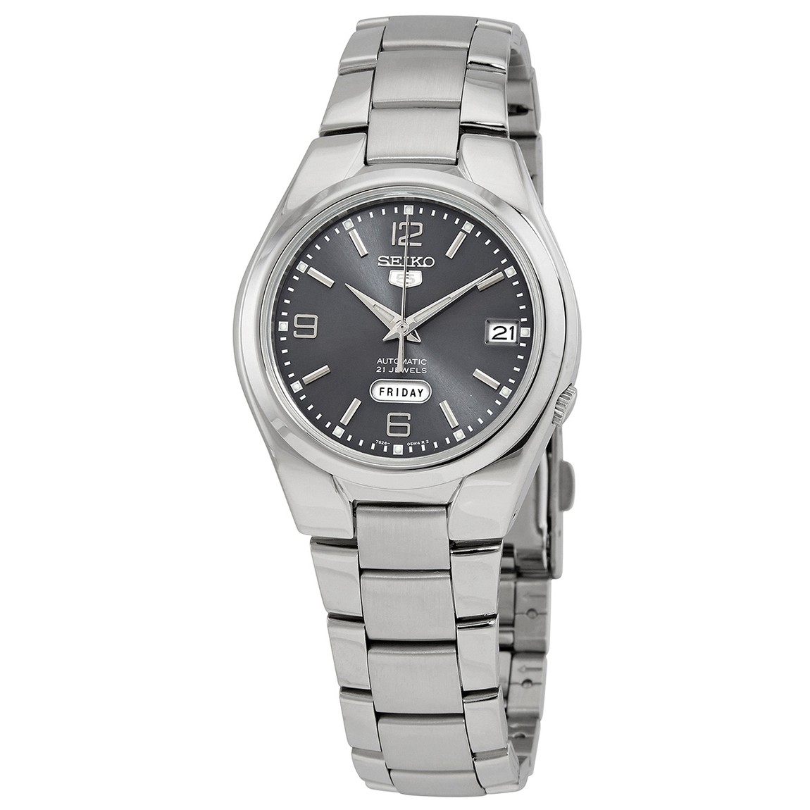 Seiko Seiko 5 腕時計 グレー文字盤 自動巻き ステンレス メンズ SNK621｜Basqueバスク