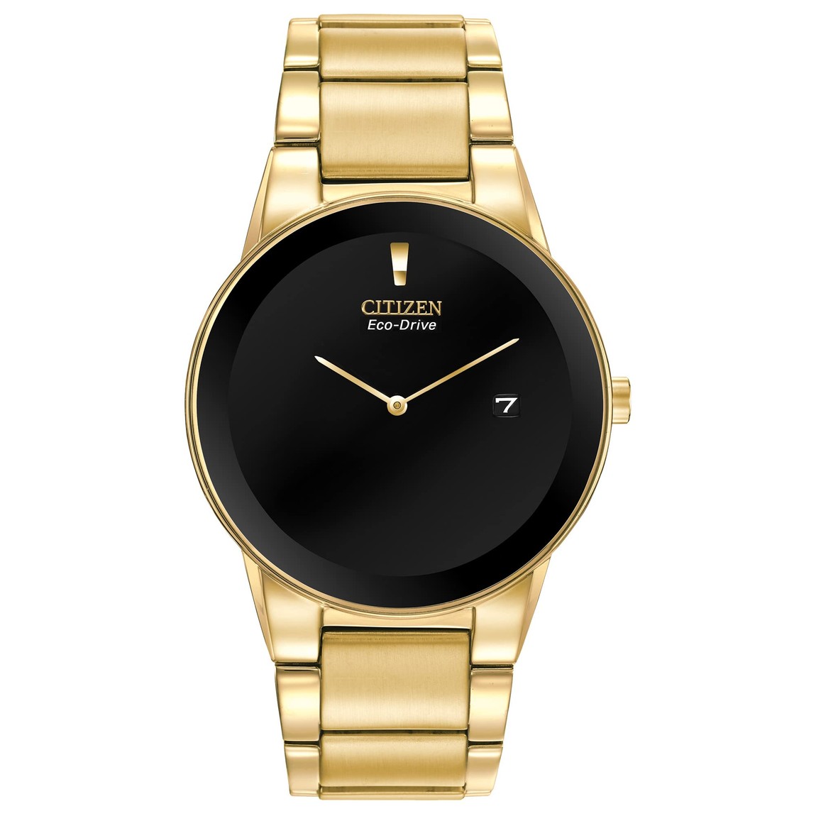 Citizen Axiom Eco-Drive 腕時計 メンズ ゴールドトーン ステンレス ブラック文字盤 AU1062-56E|Basqueバスク