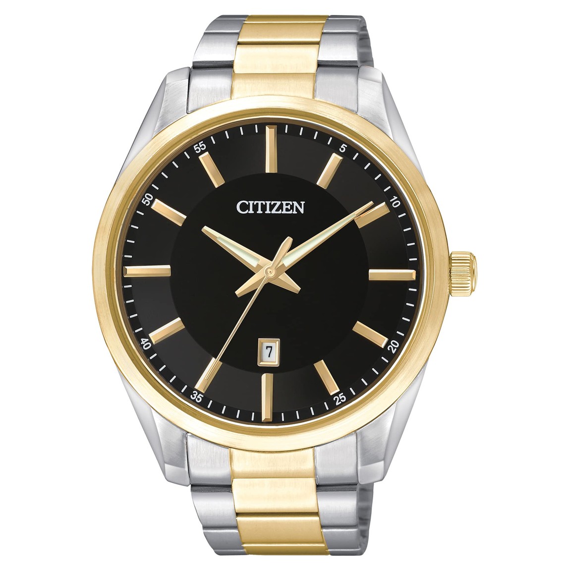 Citizen Classic 腕時計 メンズ ブラック文字盤 ツートンカラー クオーツ BI1034-52E｜Basqueバスク