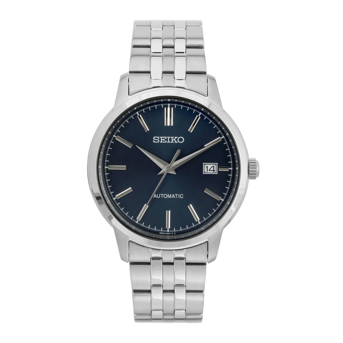 Seiko アナログ 自動巻き 腕時計 メンズ シルバー ブルー ステンレスベルト SRPH92K1｜Basqueバスク 46,140円