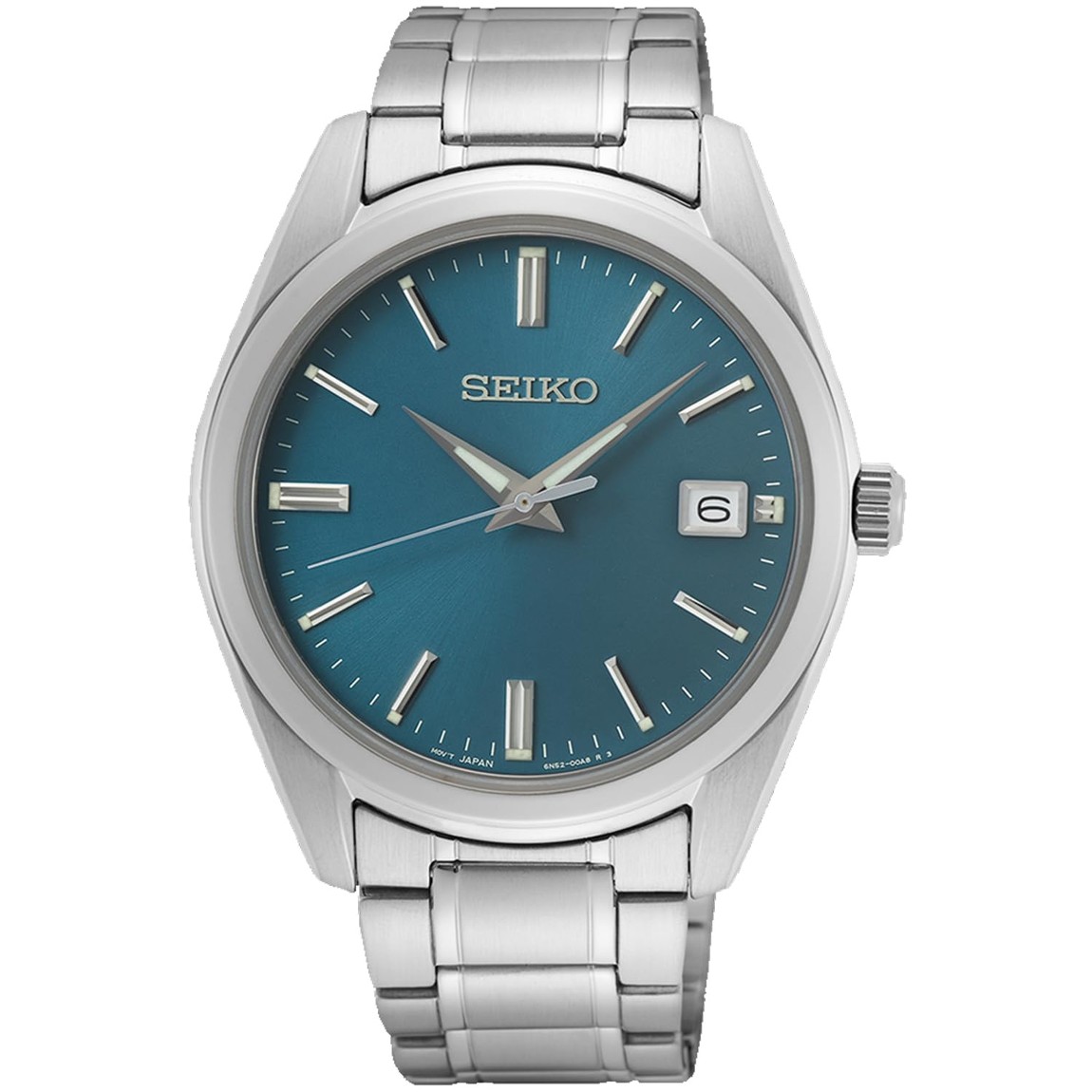 SEIKO ブルーダイヤル クオーツ 腕時計 メンズ ネイビー文字盤 ステンレスベルト SUR525P1｜Basqueバスク