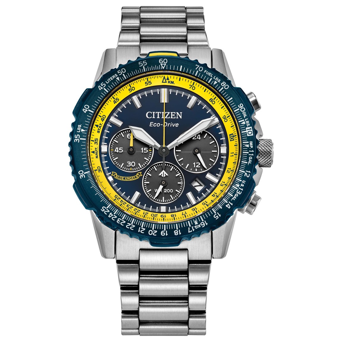 Citizen Promaster Navihawk Blue Angels 腕時計 エコドライブ クロノグラフ ステンレス ブルー CA4667-53L｜Basqueバスク