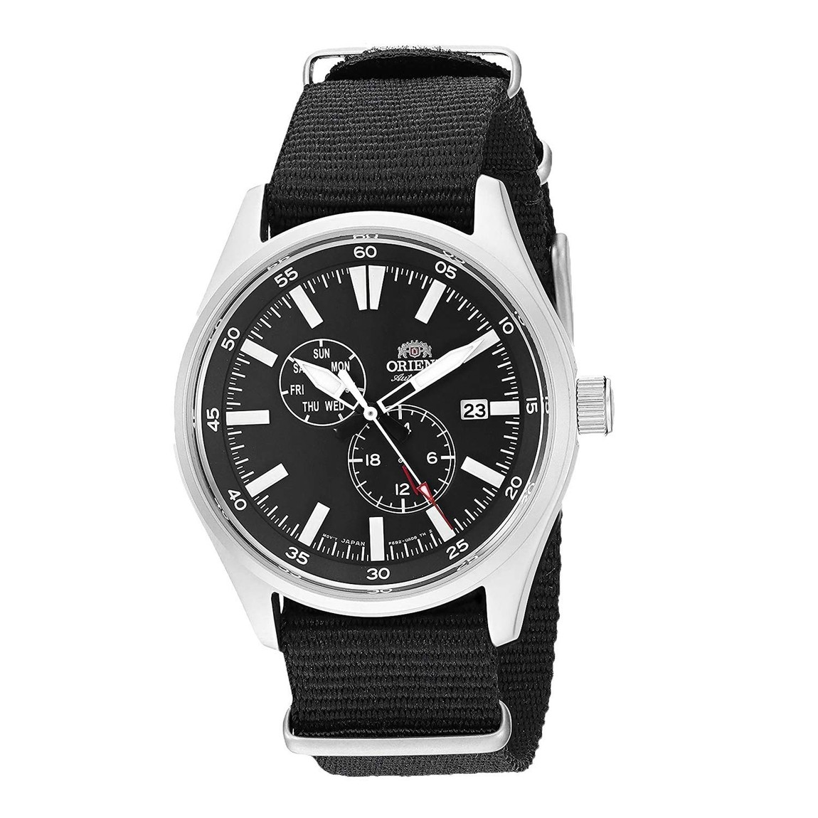 Orient Sport Watch 腕時計 メンズ ブラック文字盤 ナイロンベルト 自動巻き RA-AK0404B10A｜Basqueバスク