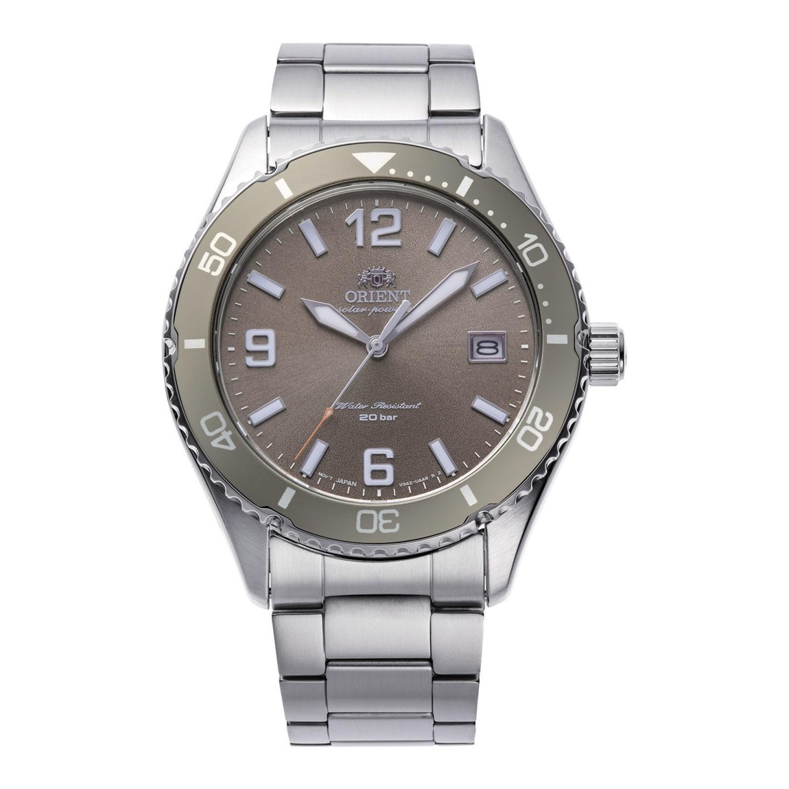Orient Sport Mako 40 Solar 腕時計 ブラウン文字盤 ソーラー ステンレス ユニセックス RA-WJ0004Y10B｜Basqueバスク