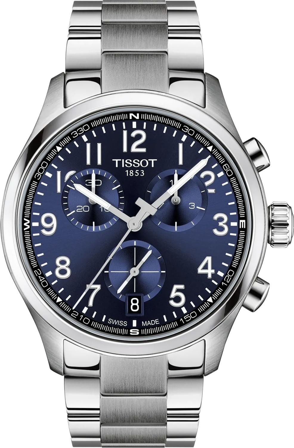 Tissot Chrono L 腕時計 メンズ スイス製クオーツ クロノグラフ ステンレススチール ブルー文字盤 42mm|Basqueバスク