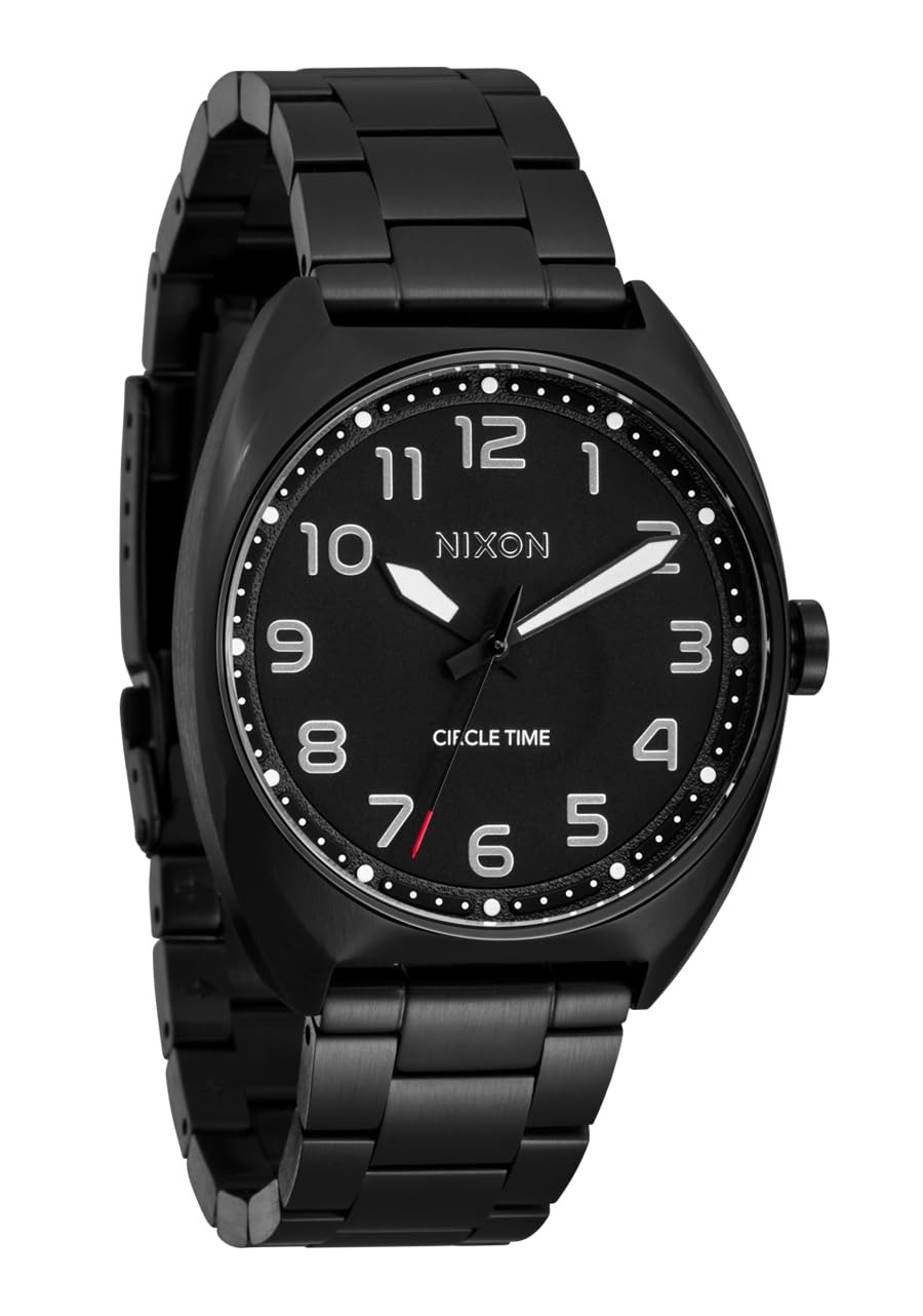 NIXON Mullet Stainless Steel 腕時計 ブラック メンズ 38mm ステンレスバンド 100m防水 A1401|Basqueバスク