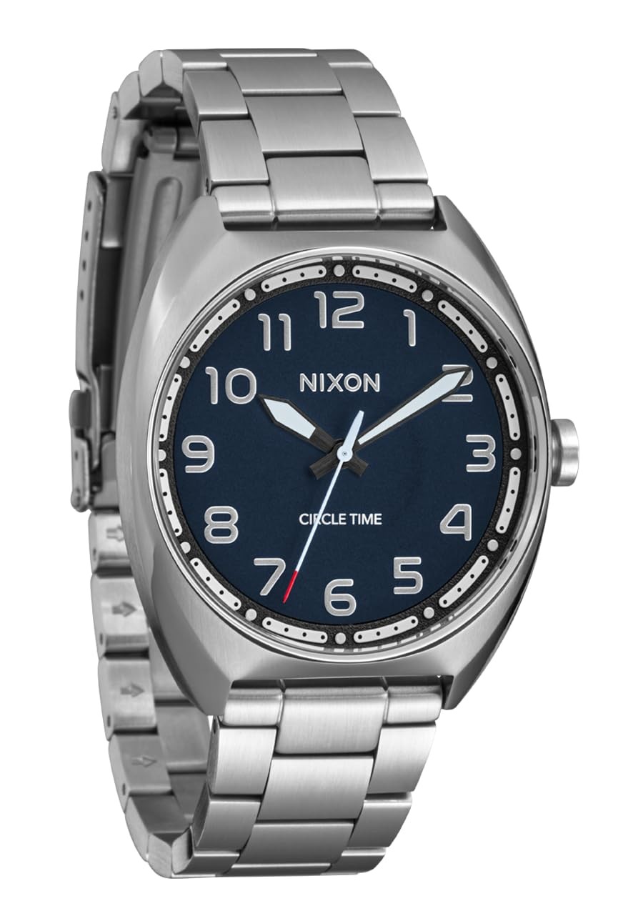 NIXON Mullet Stainless Steel 腕時計 シルバー/ティール文字盤 クオーツ メンズ 100m防水 38mm A1401|Basqueバスク