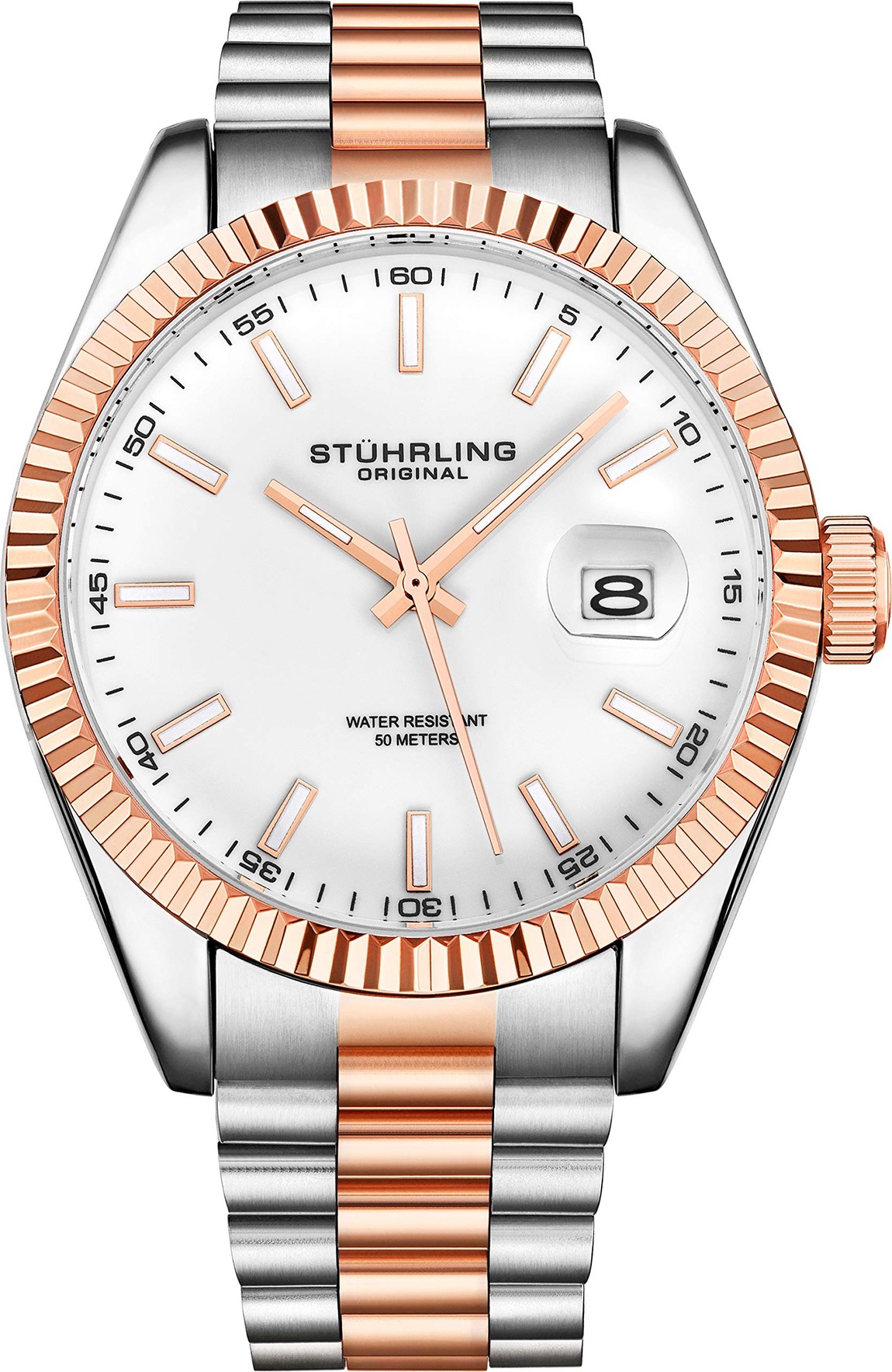 Stuhrling Original Symphony Regent Coronet 腕時計 メンズ ステンレススチール クオーツ|Basqueバスク