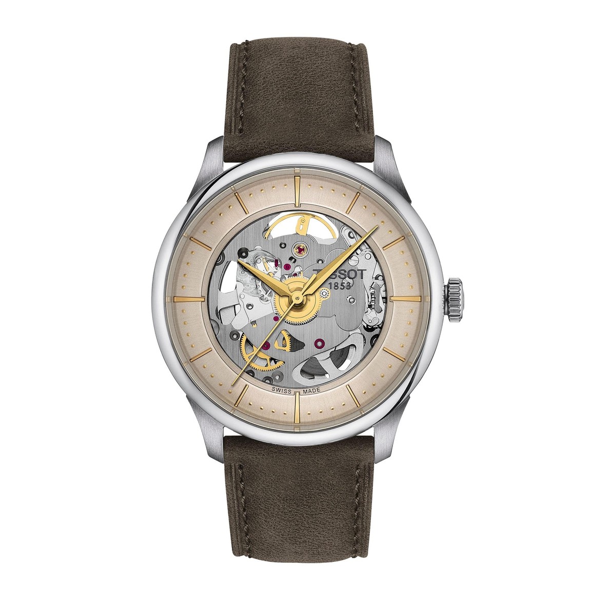 Tissot Chemin Des Tourelles Skeleton 腕時計 スケルトン 自動巻き メンズ｜Basqueバスク