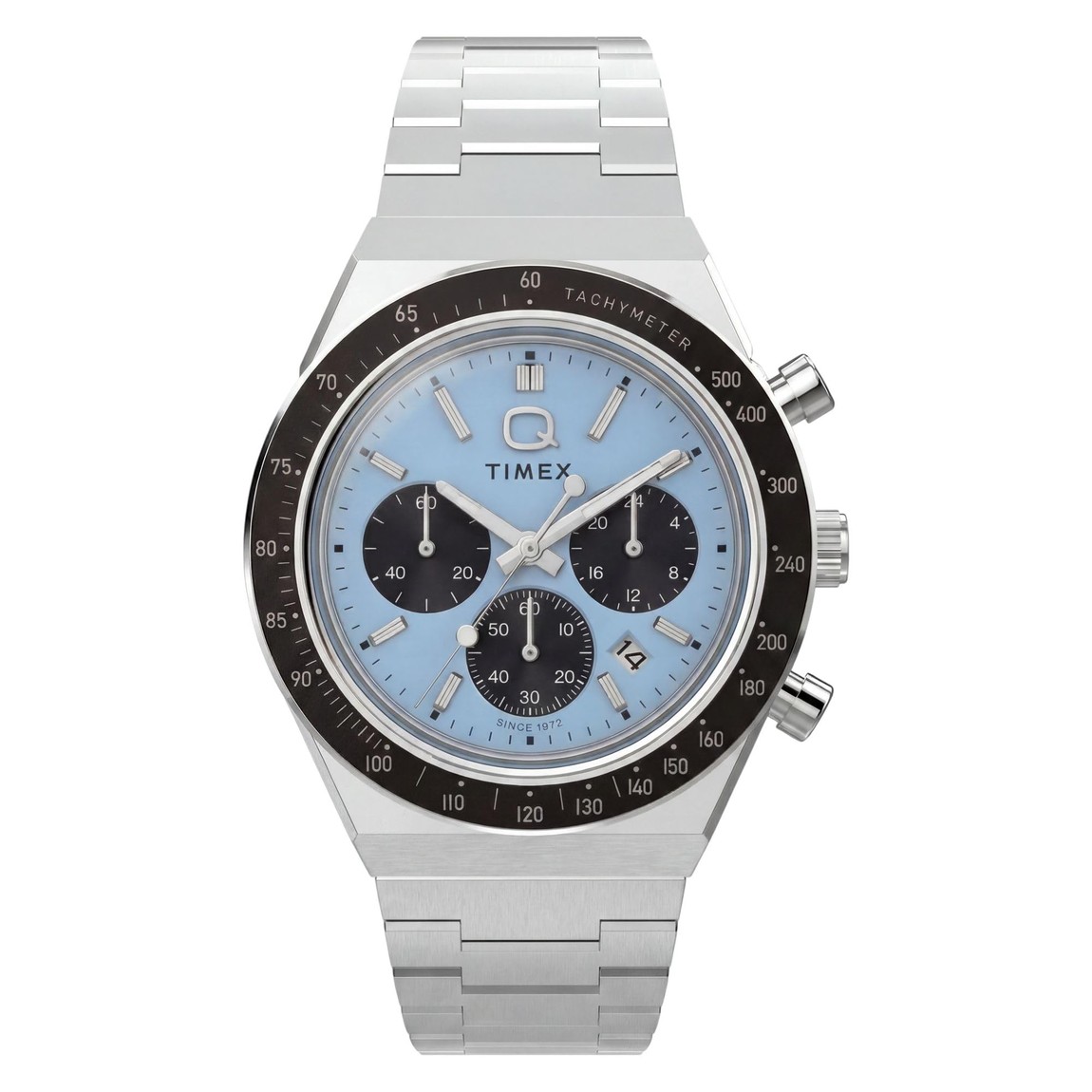 Timex Q Timex Chronograph 腕時計 アイスブルー文字盤 クロノグラフ クオーツ メンズ 40mm｜Basqueバスク