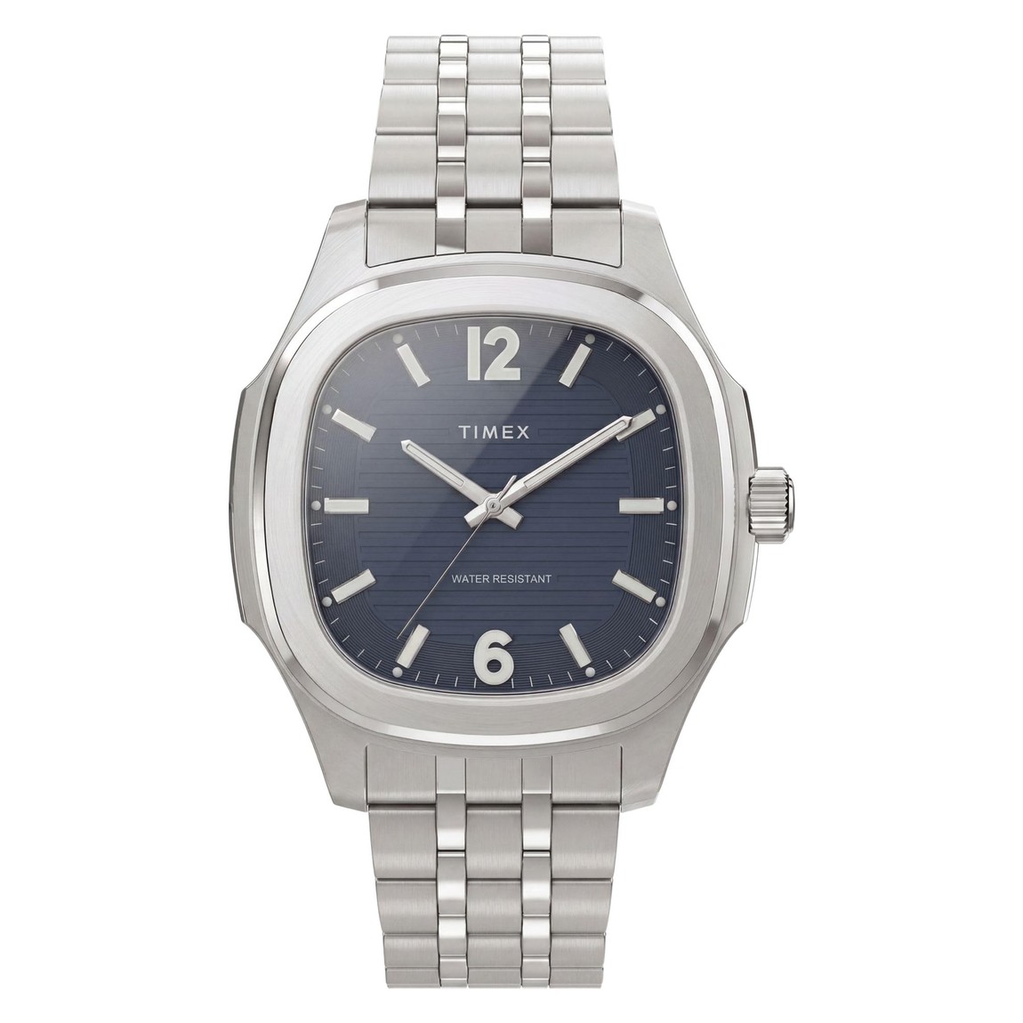 Timex Marquee 腕時計 メンズ 41mm ブルー文字盤 シルバートーン ステンレスブレスレット｜Basqueバスク