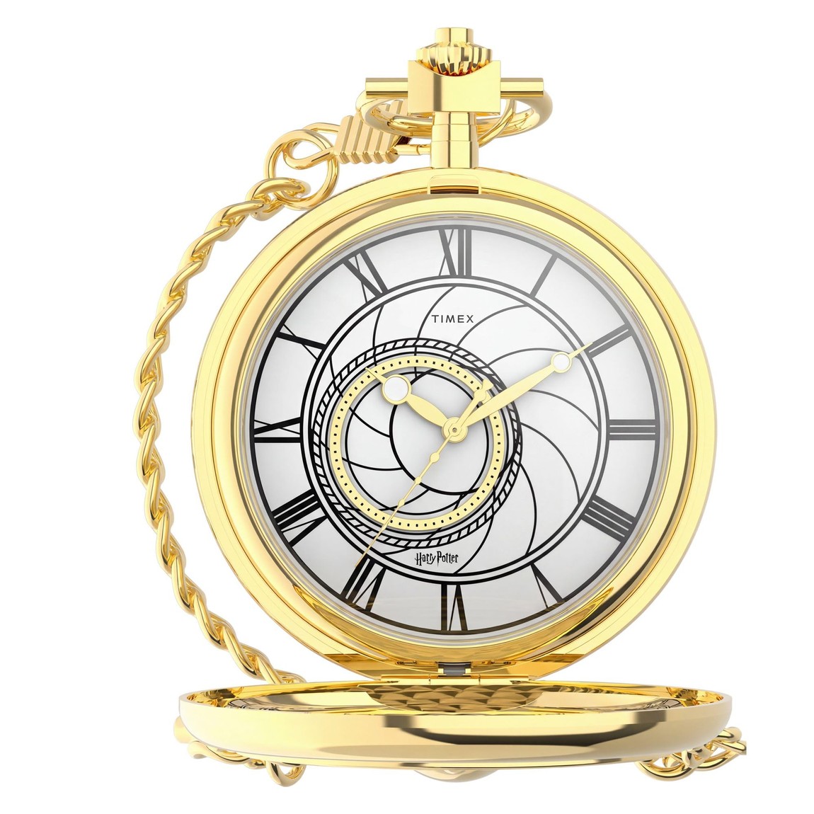 Timex Harry Potter Time Turner 腕時計 48mm ゴールドトーン タン文字盤 メンズ ポケットウォッチ｜Basqueバスク