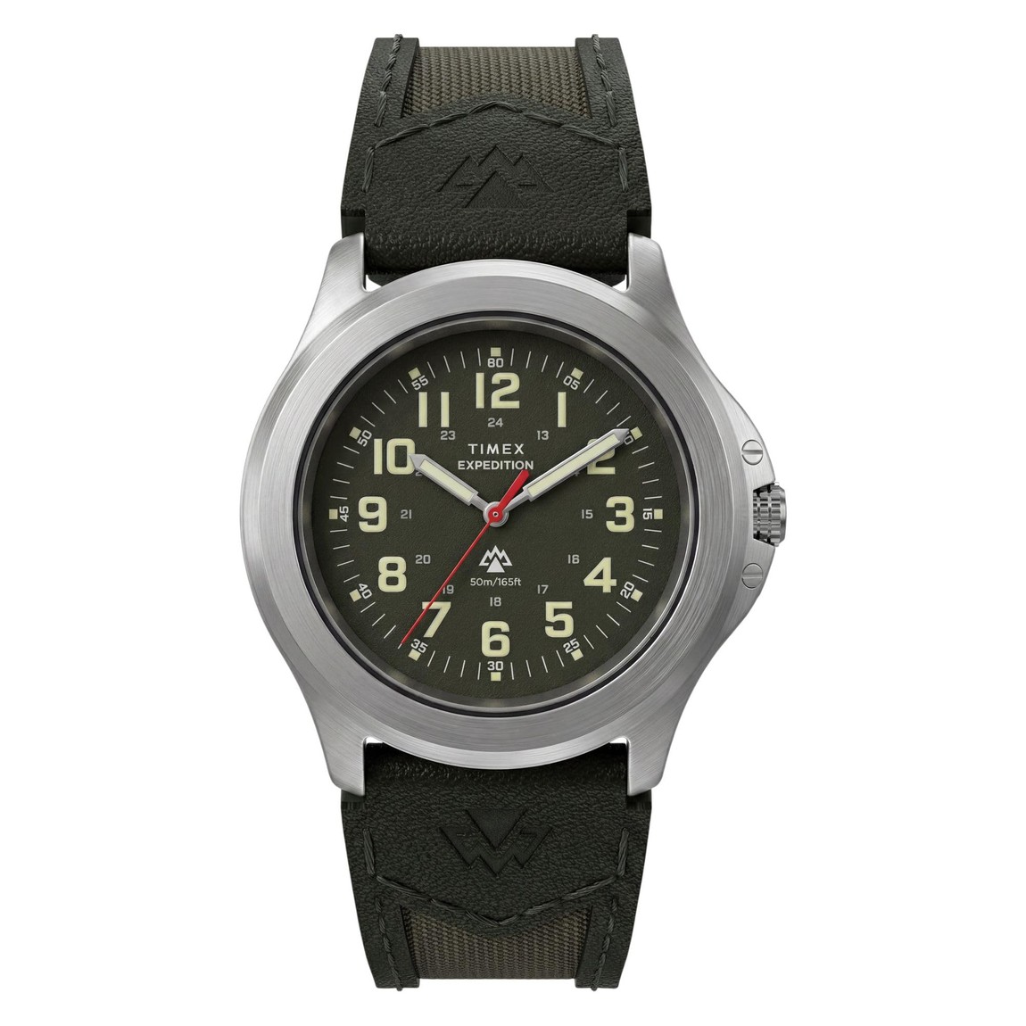 Timex Expedition Field 39mm 腕時計 メンズ グリーン文字盤 シルバーケース グリーンストラップ|Basqueバスク