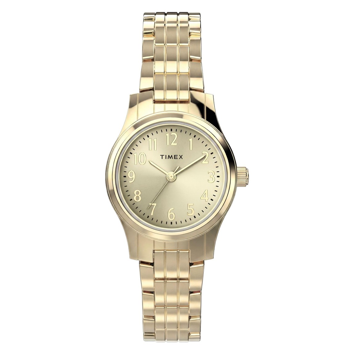 Timex Main Street Sport Chic 腕時計 26mm ゴールドトーン 文字盤ゴールド レディース|Basqueバスク