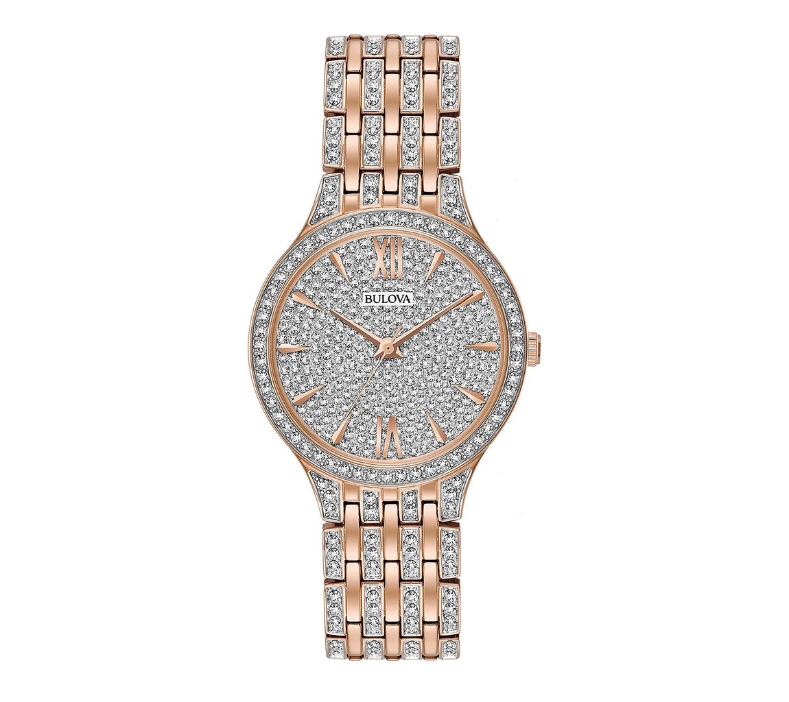 Bulova Crystal Phantom 腕時計 ローズゴールドトーン ステンレス 440クリスタル レディース 98L235|Basqueバスク