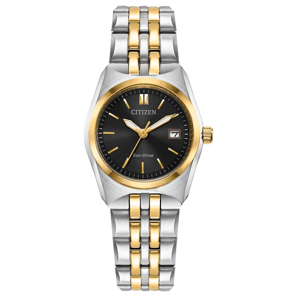 Citizen Corso Classic 腕時計 レディース エコ・ドライブ ブラック文字盤 ツートーン ステンレス EW2299-50E|Basqueバスク