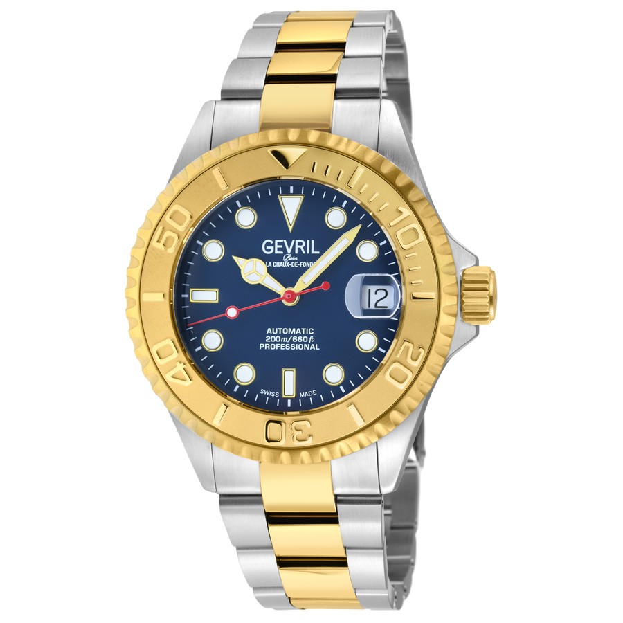 Gevril Wall Street 腕時計 ブルー文字盤 自動巻 ステンレス メンズ 39mm 4756B｜Basqueバスク 152,350円