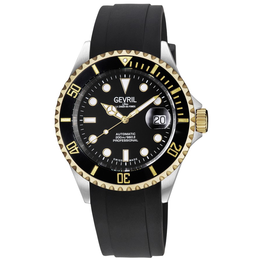 Gevril Wall Street 腕時計 ブラックダイヤル 自動巻 メンズ 4855R｜Basqueバスク 183,400円