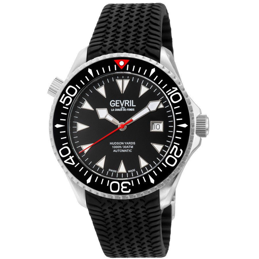 Gevril Hudson Yards 腕時計 ブラック文字盤 自動巻き メンズ 48800R|Basqueバスク