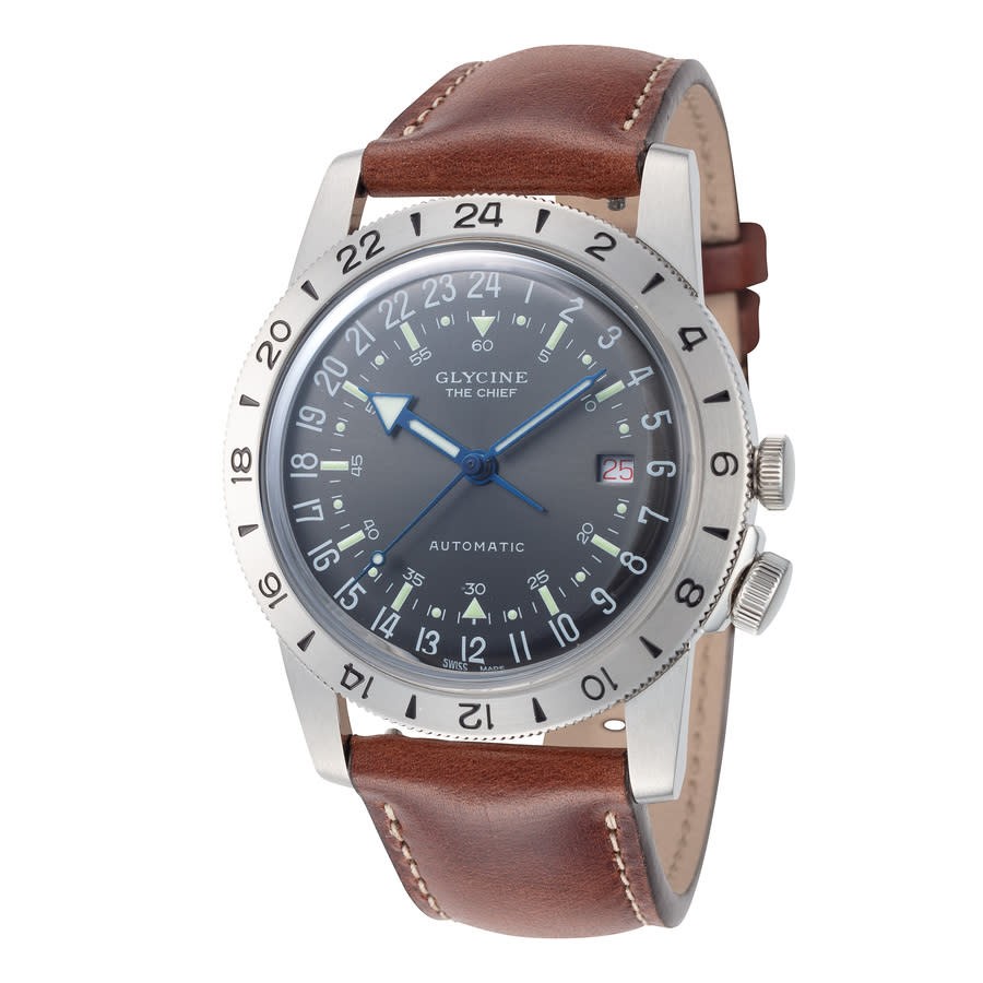Glycine Airman Vintage The Chief Purist 腕時計 チャコール文字盤 自動巻 メンズ GL0412｜Basqueバスク