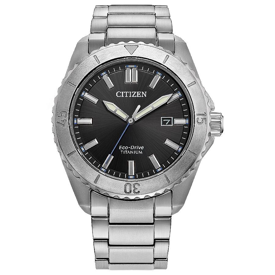 Citizenシチズンウオッチ 逆インポート Brycen Super Titanium 黒いこと 文字盤 メンズ ご覧なさる AW1840 50E