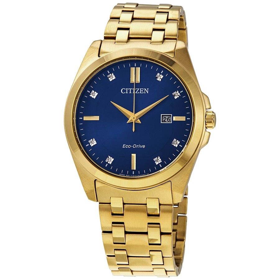 Citizenシチズン腕時計 逆輸入 Corso Eco Drive ダイヤモンド ブルー ダイヤル ウォッチ BM7103 51L|Basqueバスク