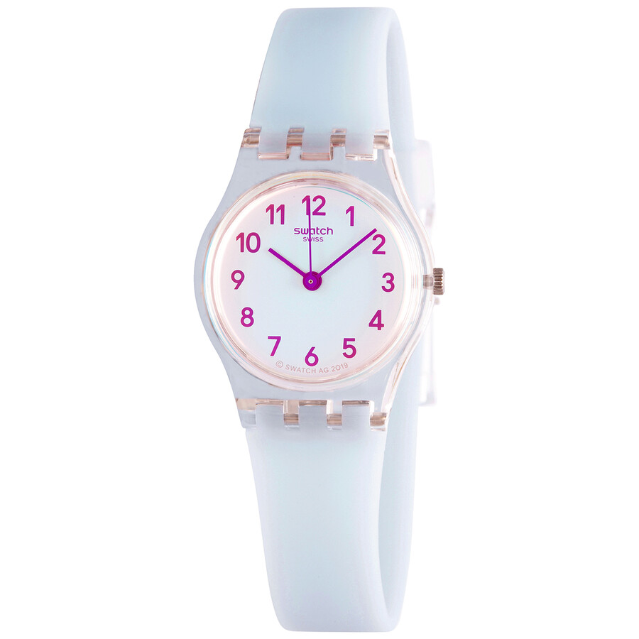 Swatch レディースウオッチ 石英 アナログ 青碧文字記号盤 ケイ素樹脂三尺帯 軽さ 心地よい